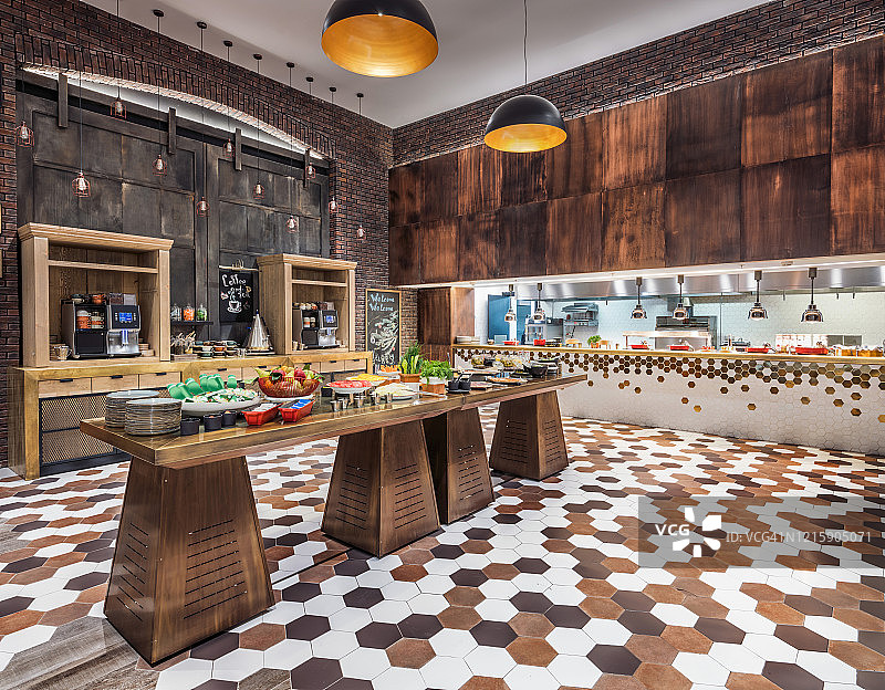 莫斯科豪华酒店的早餐自助餐图片素材