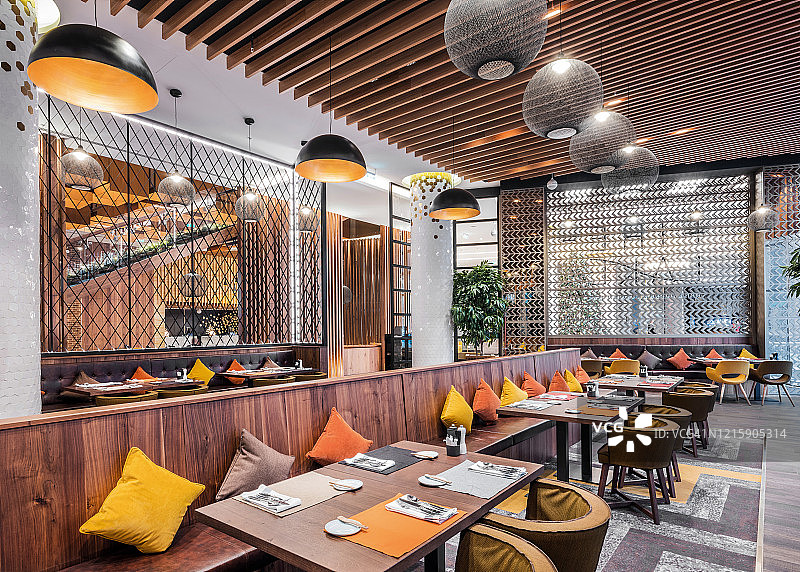 莫斯科豪华酒店的早餐自助餐图片素材