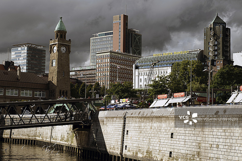 德国汉堡圣保利码头图片素材