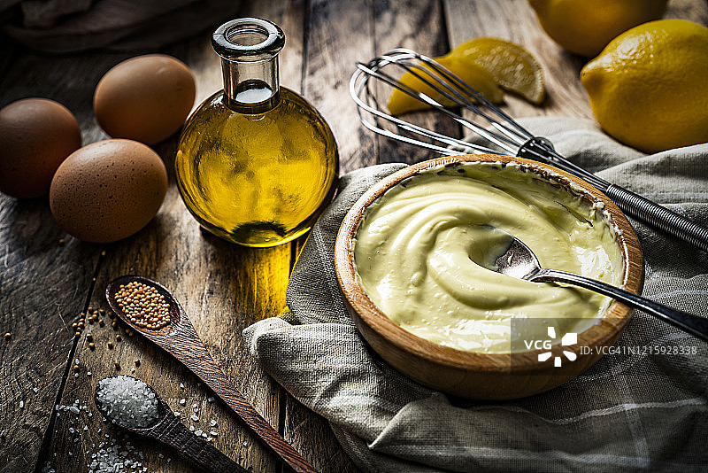 自制蛋黄酱图片素材