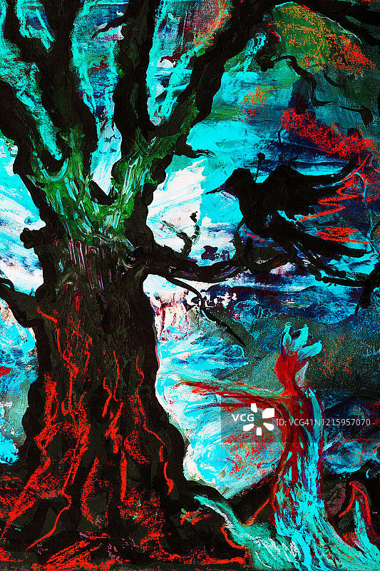 时尚现代寓言艺术童话公主油画图片素材