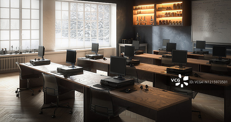 现代化学教室图片素材