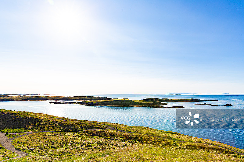 冰岛斯蒂基斯霍尔米镇港口图片素材