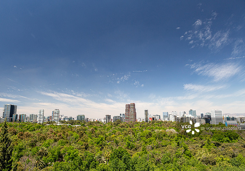 墨西哥城波兰科街区天际线图片素材