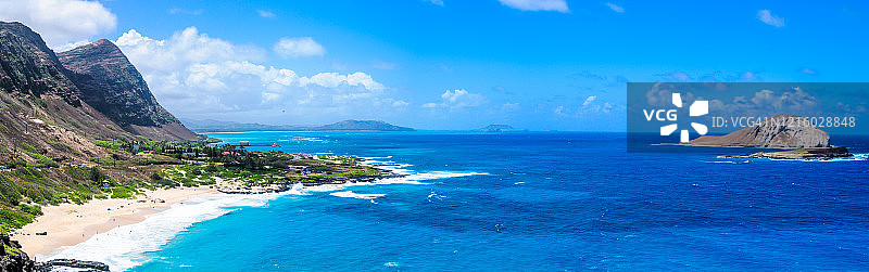 怀马纳洛海滩全景图片素材