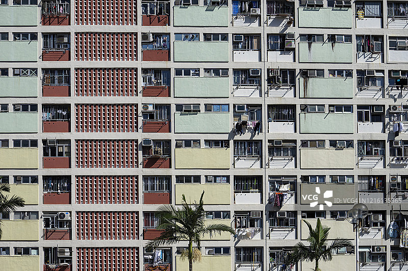 香港公共屋邨图片素材