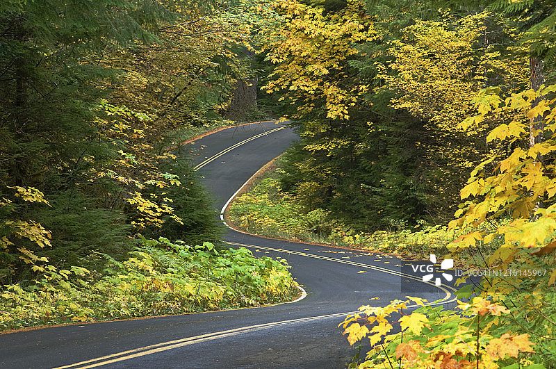西喀斯喀特山脉国家风景道图片素材