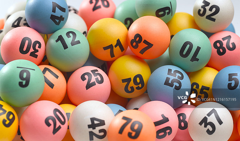 彩票球全框图片素材