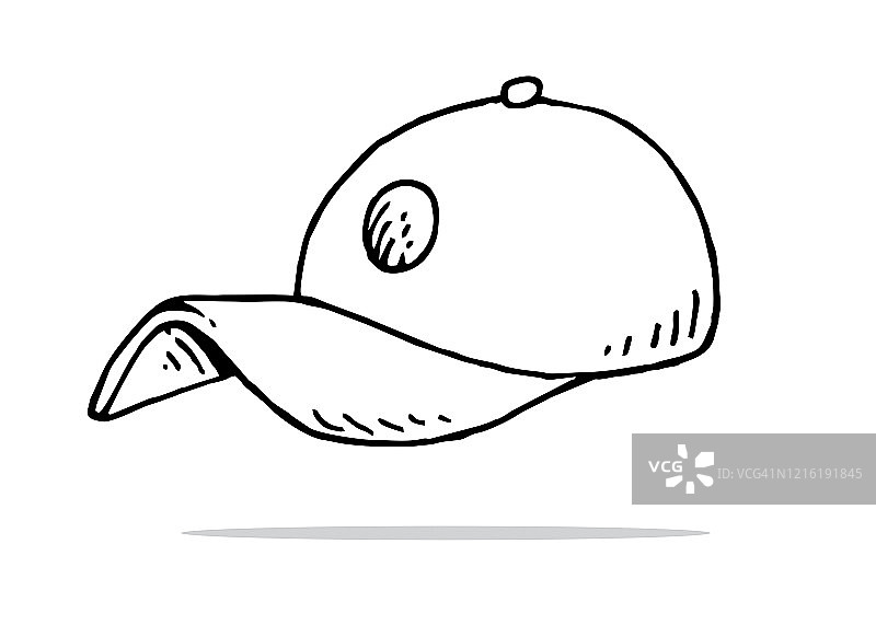 手绘棒球帽图片素材