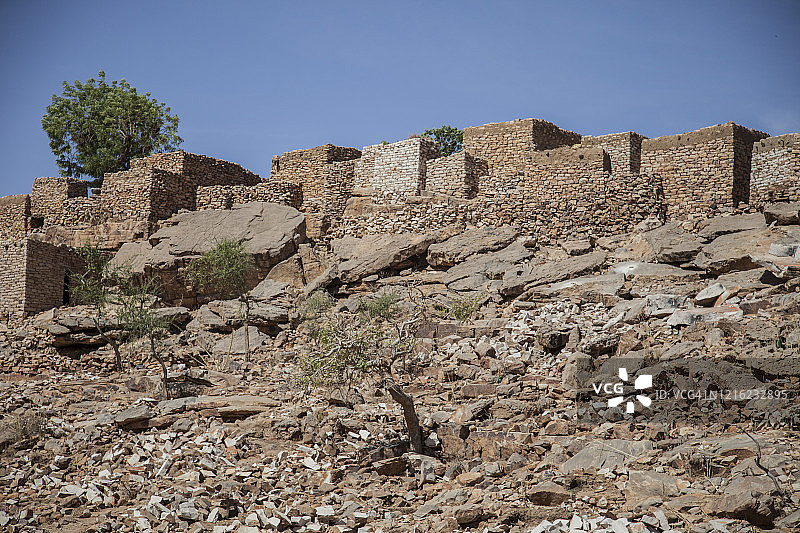 多贡族人住在山上图片素材