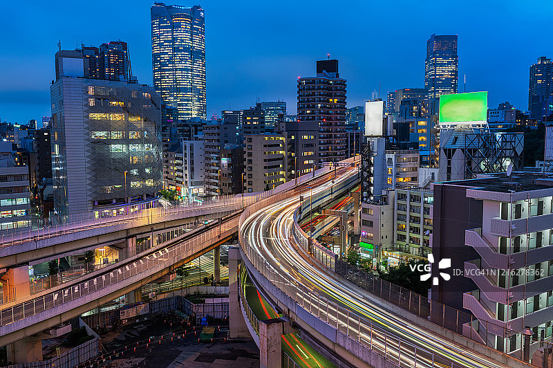 东京夜景全景图片素材