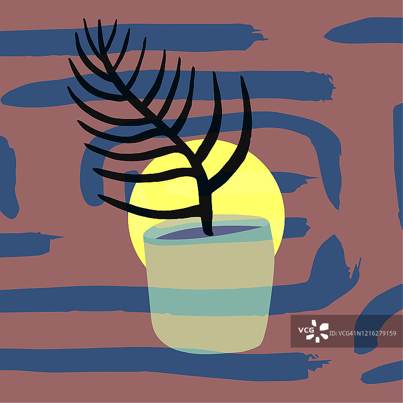 斯堪的纳维亚风格插画背景图片素材