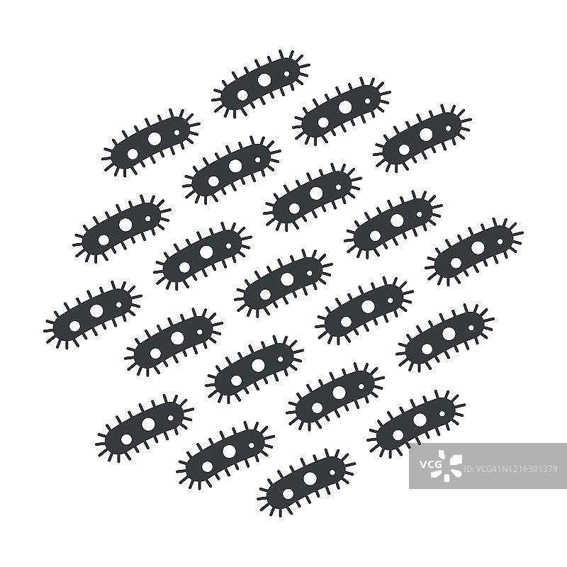 益生菌，良好微生物概念分离图片素材