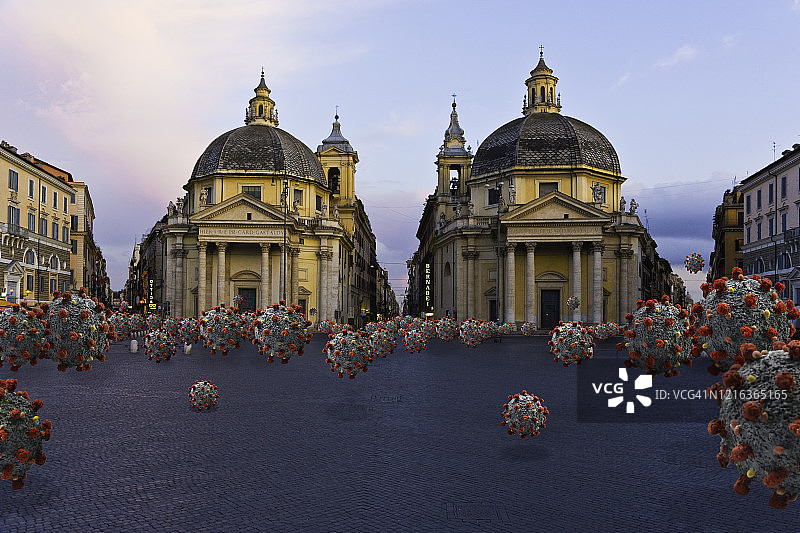 意大利新型冠状病毒疫情图片素材