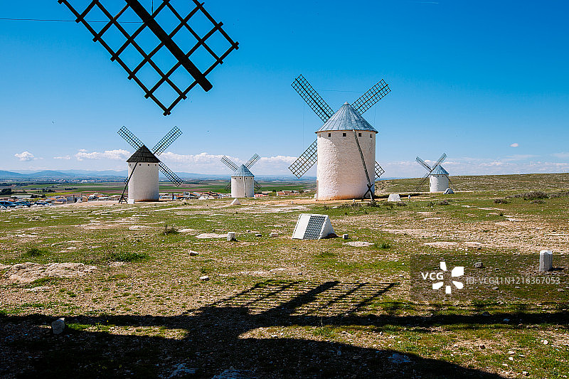 西班牙风车图片素材