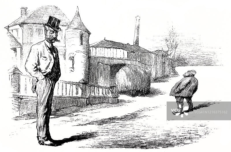 乡村地区的农民和农场主图片素材