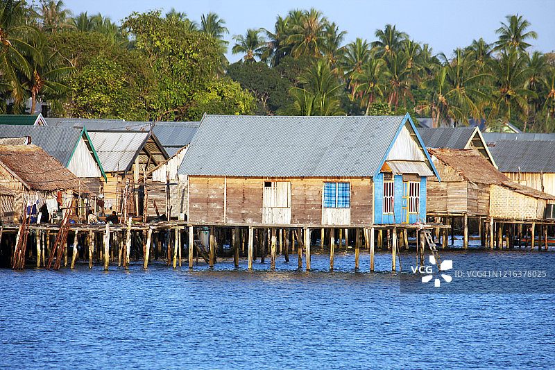 苏拉威西高脚屋图片素材