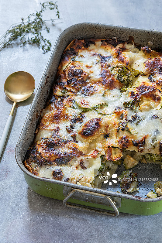 素食意式千层面图片素材