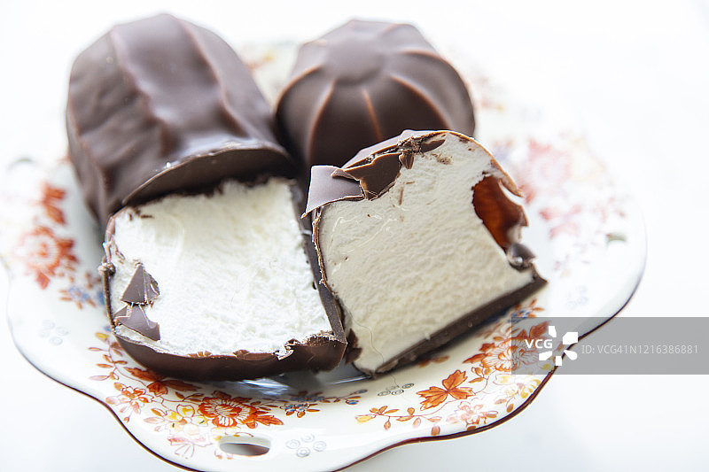 巧克力棉花糖图片素材