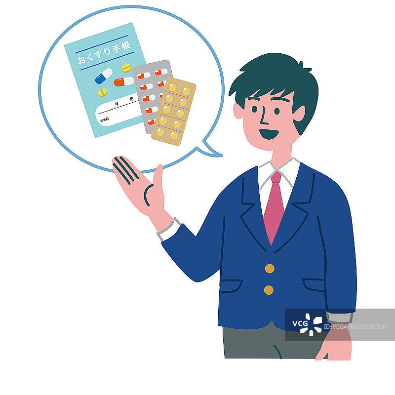 男大学生建议服药图片素材