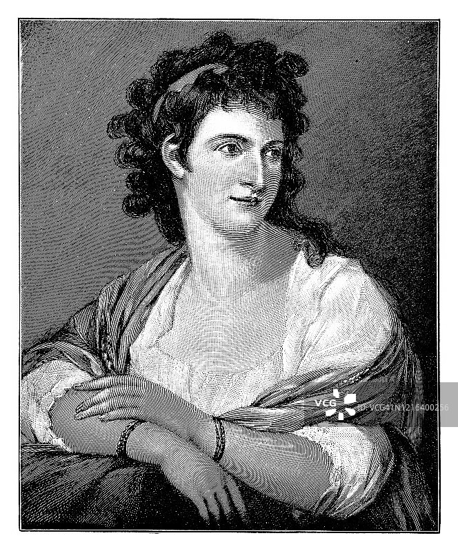 罗马：安吉莉卡·考夫曼笔下的玛达莱娜·里吉图片素材