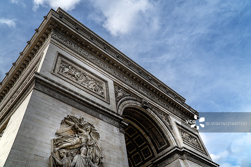 法国巴黎凯旋门图片素材