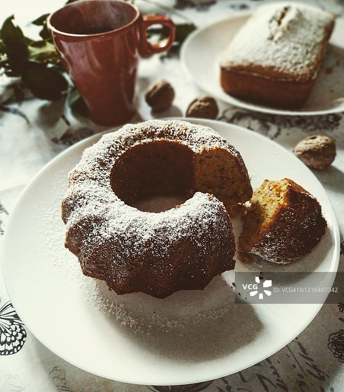 杏仁蛋糕图片素材