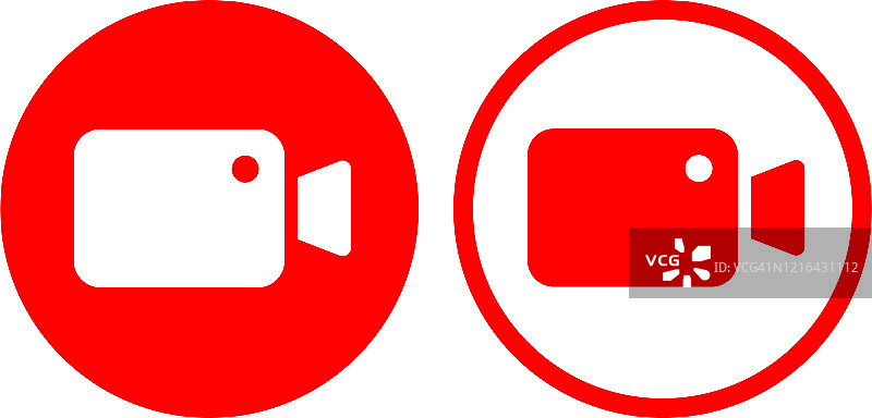 简约摄像机图标图片素材