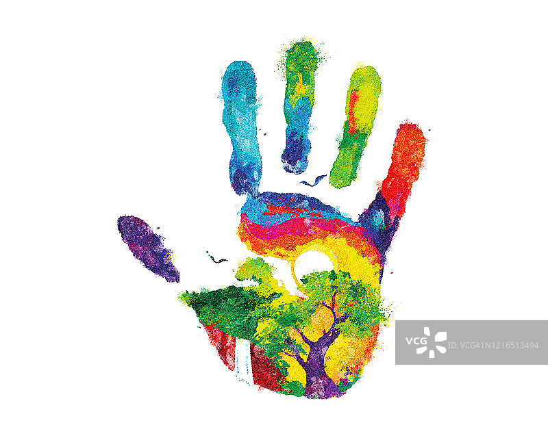 胡里节的色彩飞溅图片素材