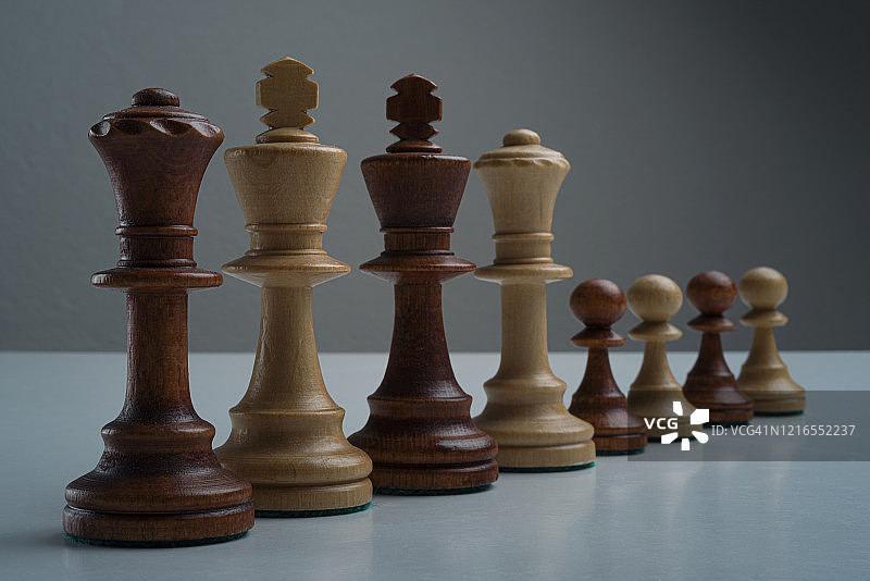 国际象棋棋子特写图片素材