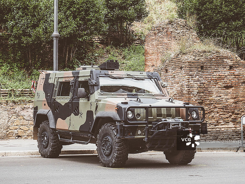 罗马街头的军队图片素材