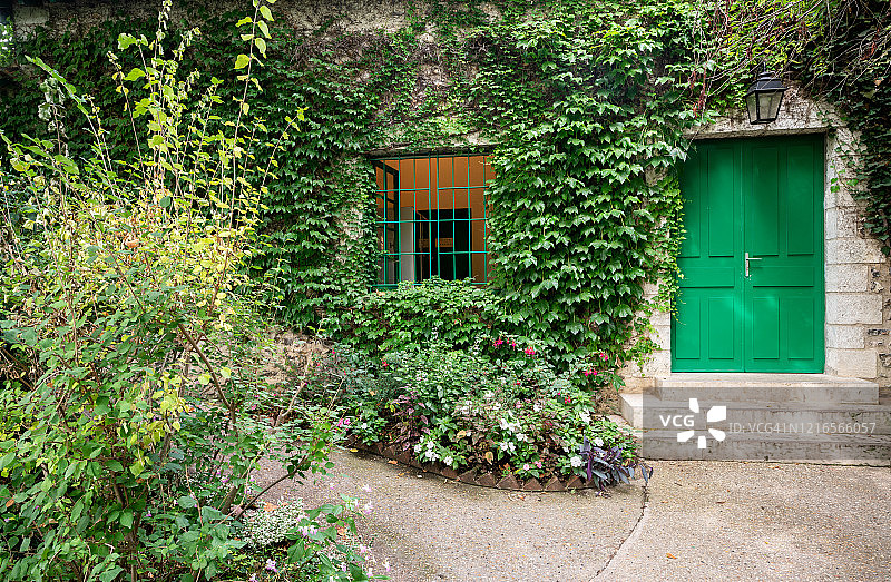 法国吉维尼的克劳德·莫奈故居及其花园图片素材