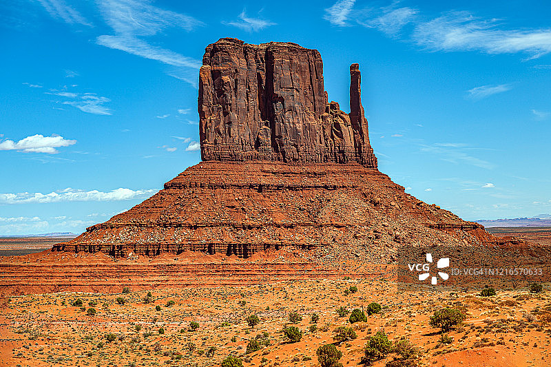 美国纪念碑谷的壮丽岩层图片素材