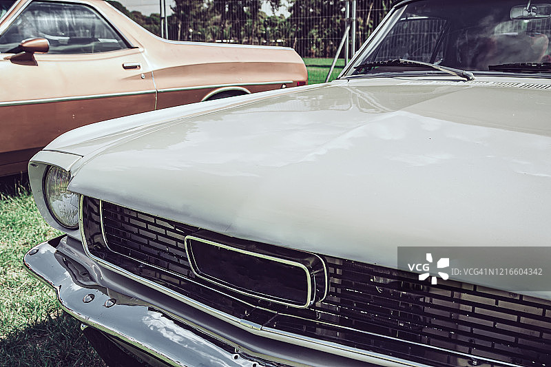 美国肌肉车特写图片素材