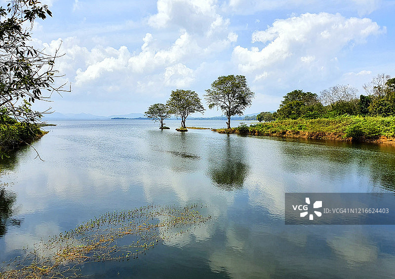 斯里兰卡，明内日亚水库图片素材