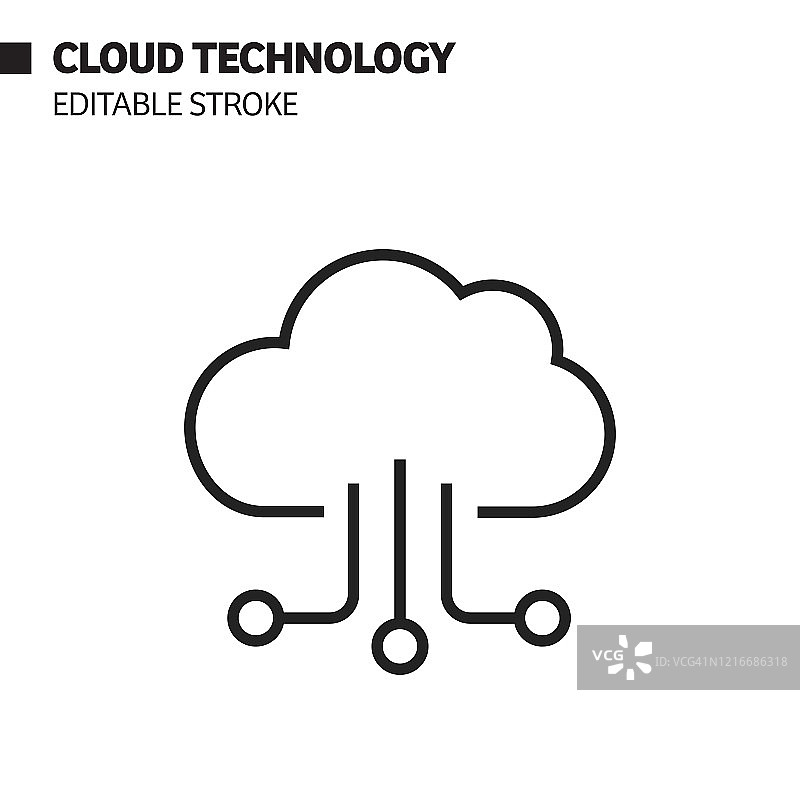 人工智能云技术相关图标矢量图图片素材