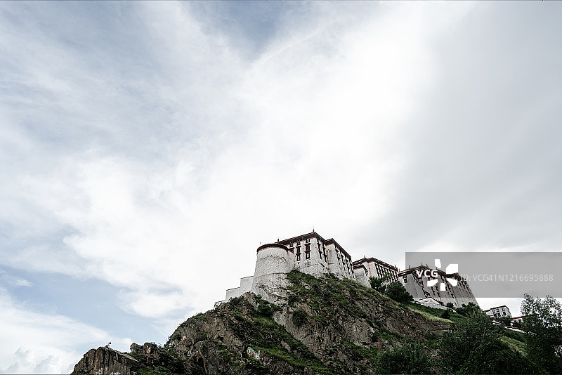 拉萨布达拉宫后景图片素材