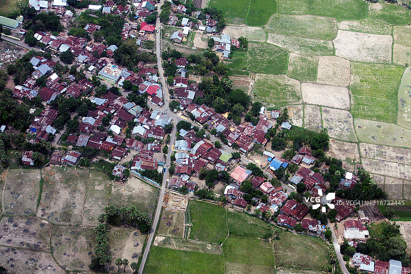 印度尼西亚南苏拉威西稻田图片素材