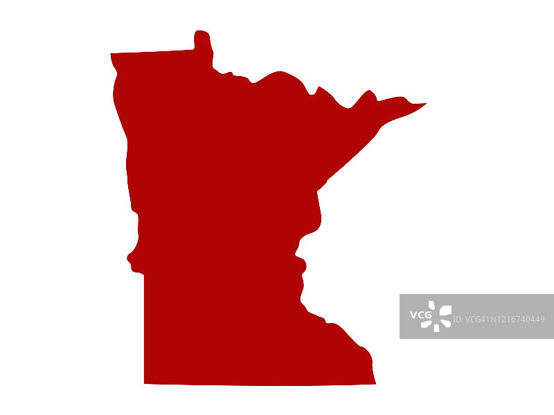 明尼苏达州的地图图片素材