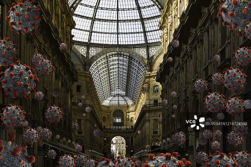 新冠病毒爆发图片素材