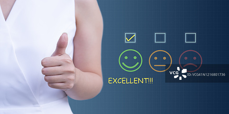 评价、评分与满意度概念图片素材