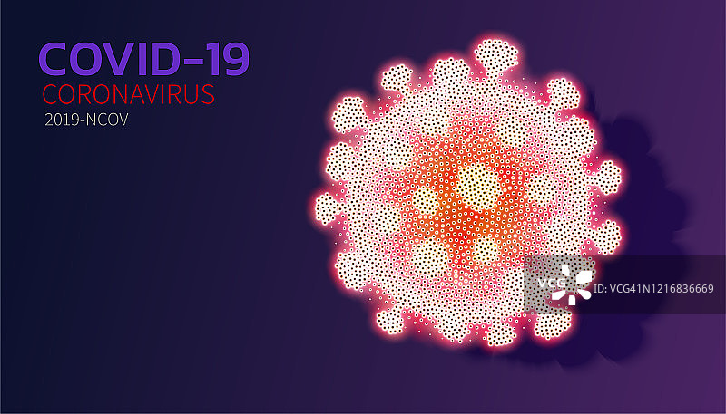 冠状病毒3D模型概念矢量素材图片素材