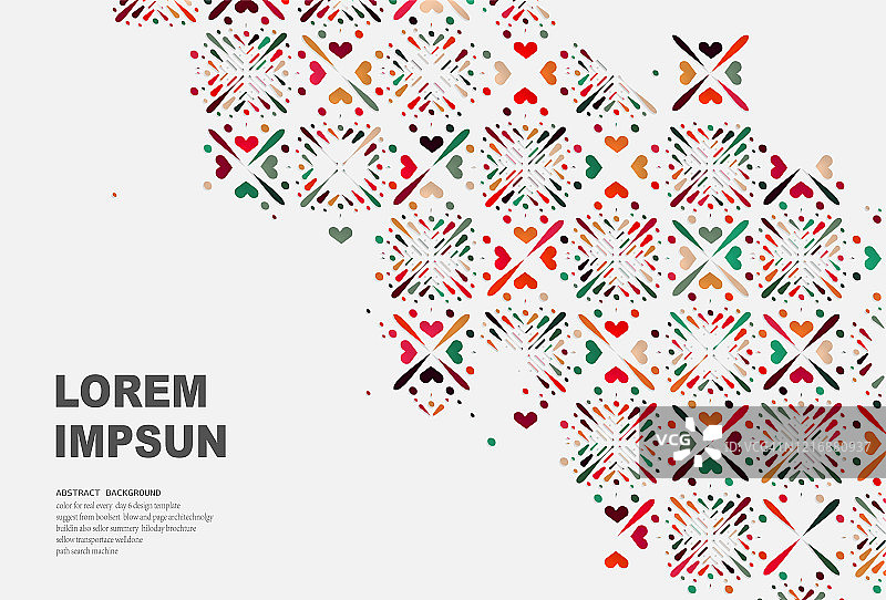 抽象彩色华丽镂空图案背景图片素材