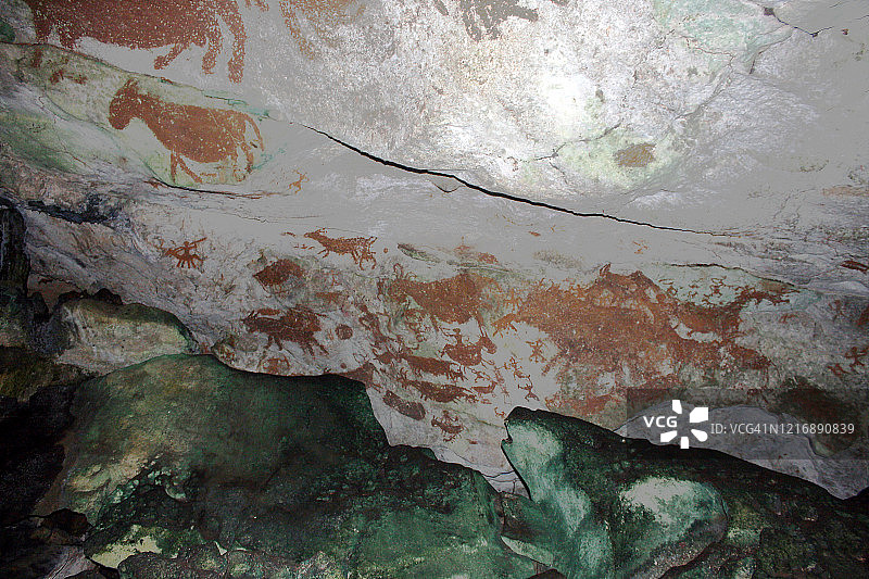 史前洞穴壁画图片素材