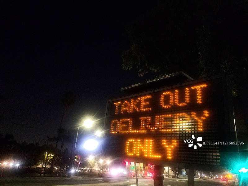 新冠病毒警告信息板图片素材