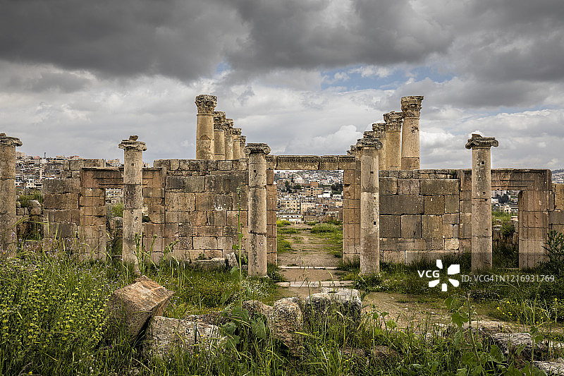 古老的杰拉什：圣西奥多教堂图片素材