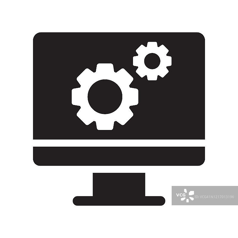 人工智能机器学习相关图标。矢量插画符号图片素材