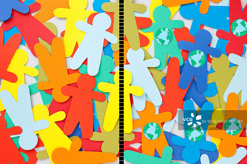 全球男孩分割图图片素材