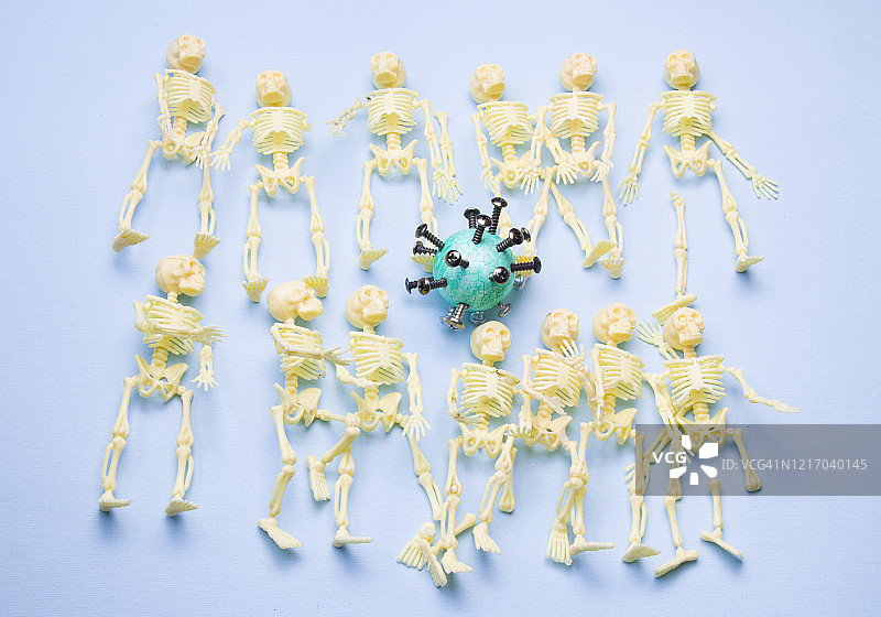 新冠疫情导致全球数千人死亡图片素材