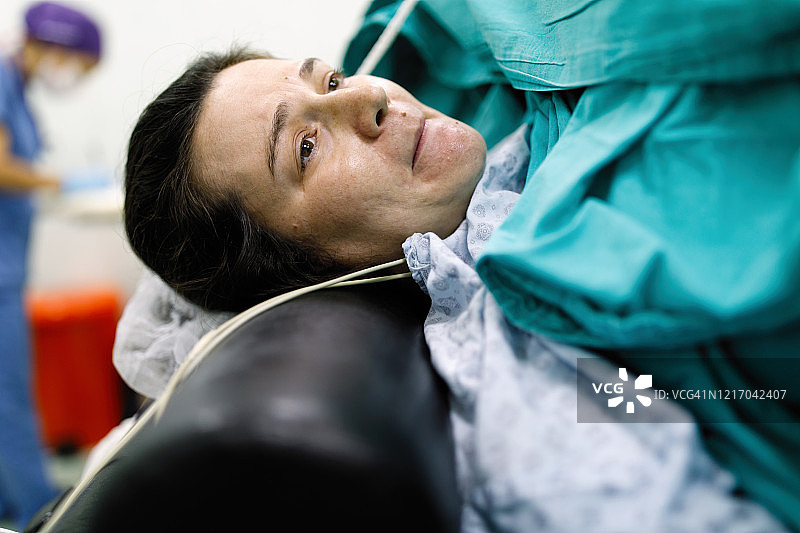 孕妇准备剖腹产图片素材